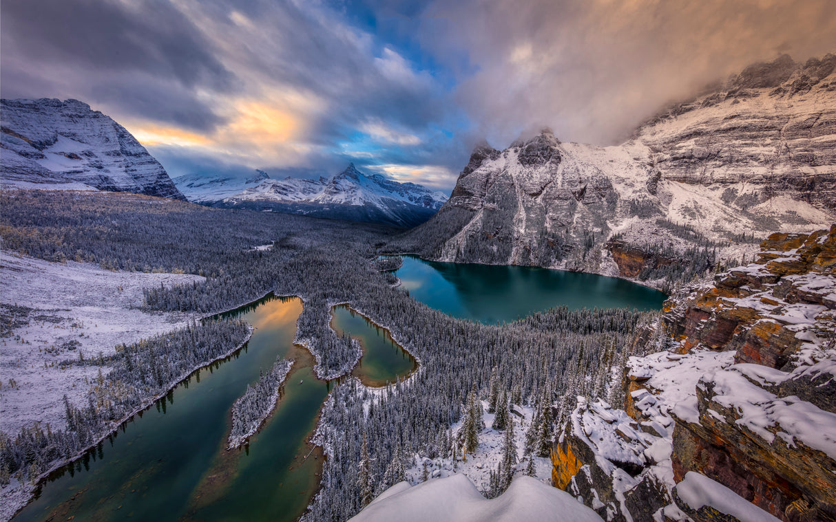 Lake Ohara Poster och Canvastavla