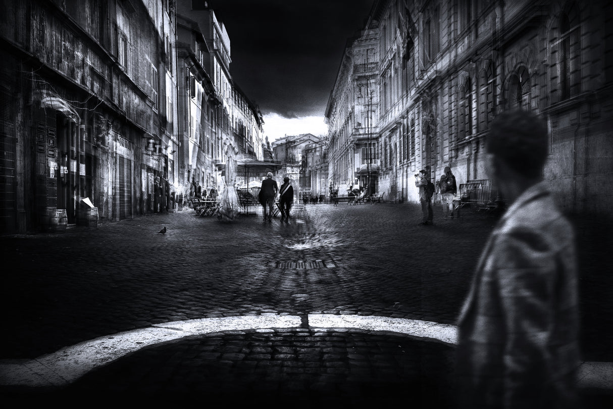 From piazza delle Cinque Scole - Rome - Poster och Canvastavla