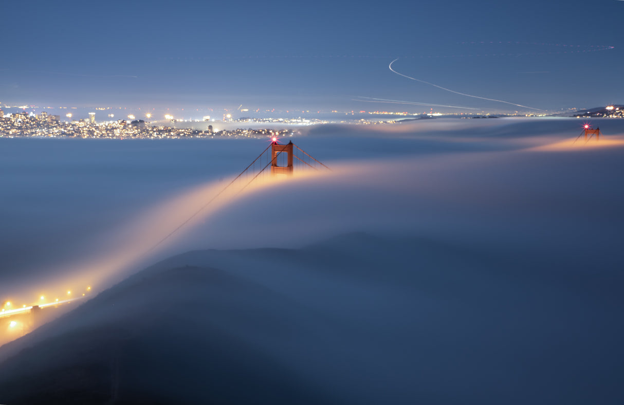 The magic Blanket over Golden Gate Bridge Poster och Canvastavla