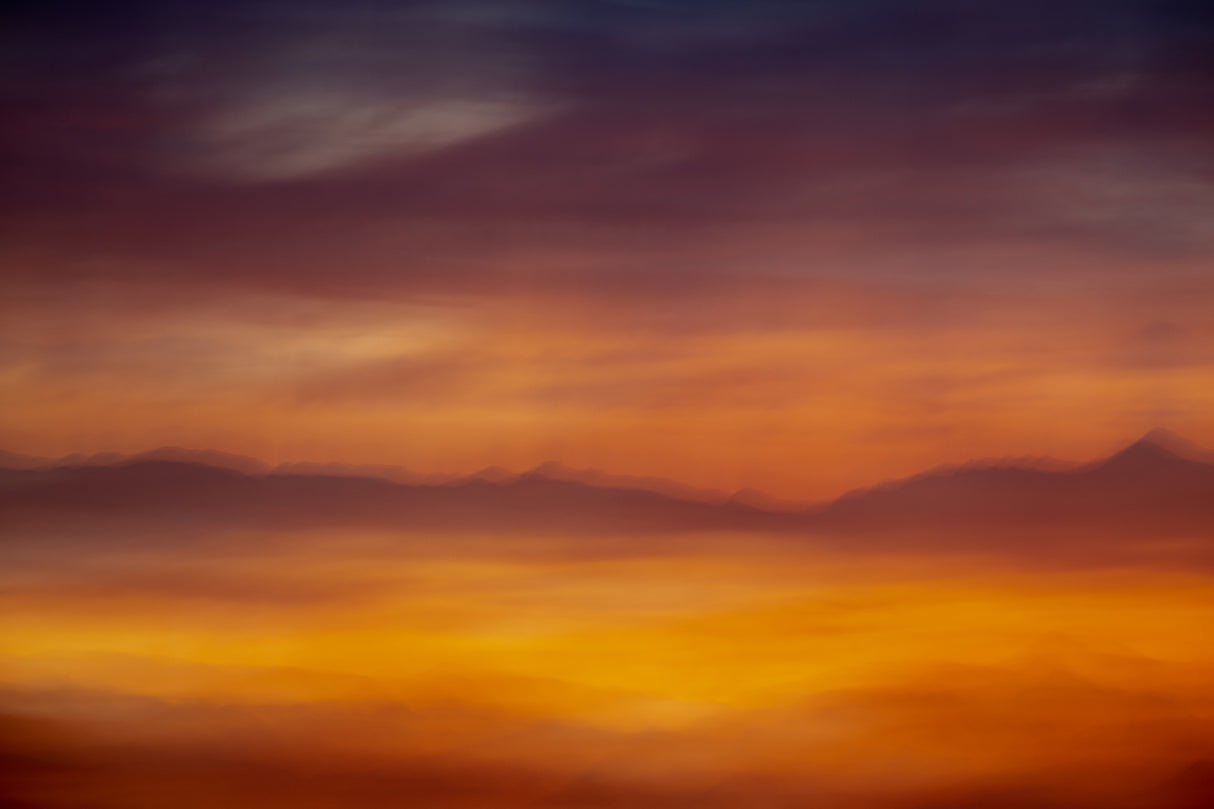Sunrise Abstract Poster och Canvastavla
