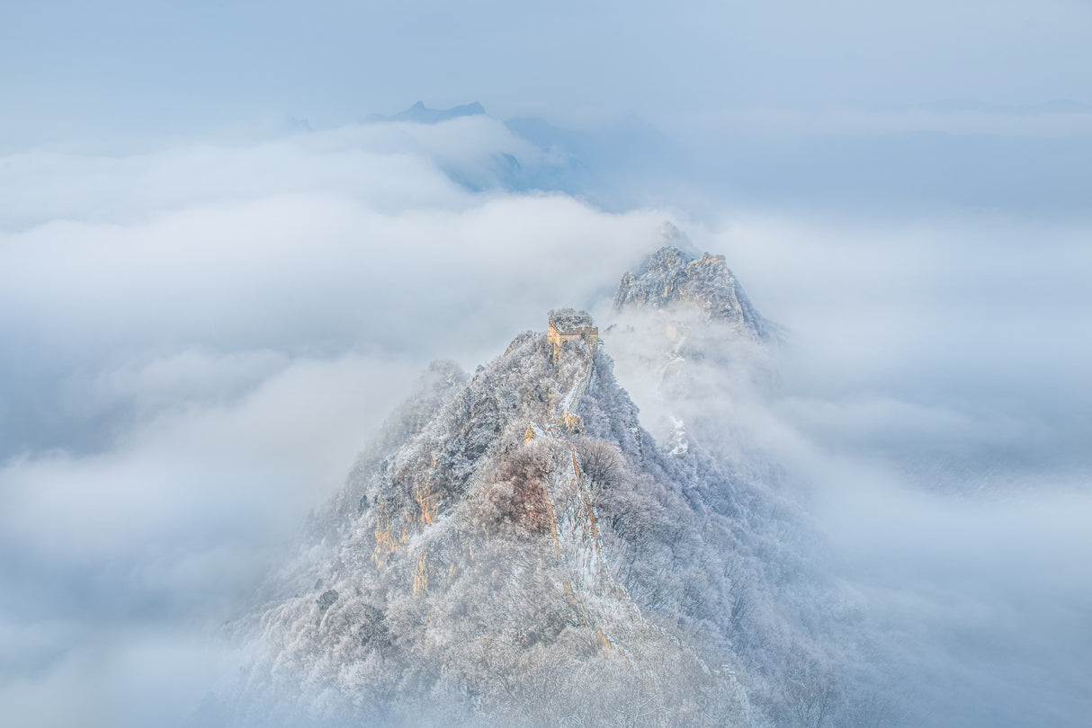 The Great Wall in the clouds Poster och Canvastavla
