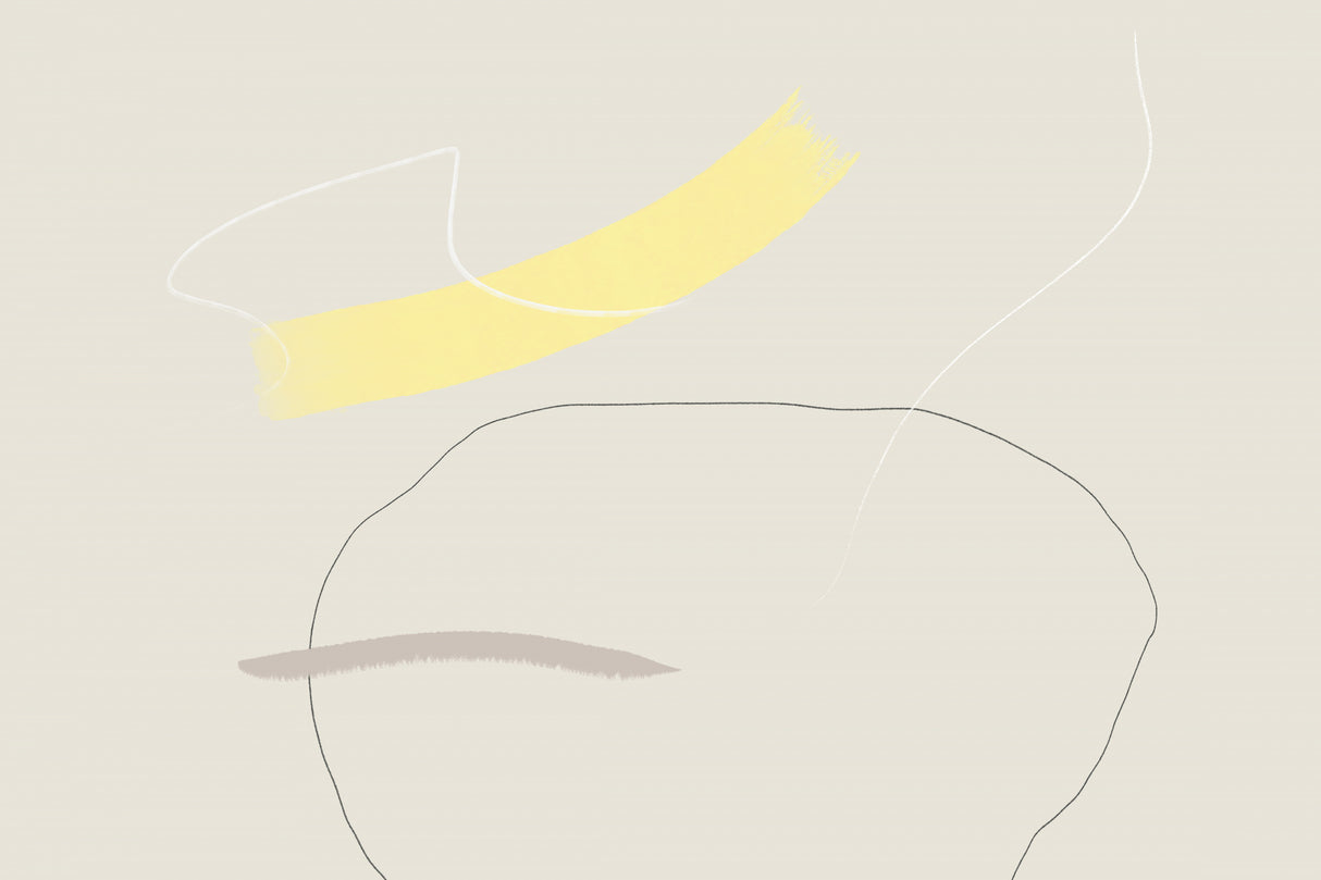 Touch of Yellow Poster och Canvastavla