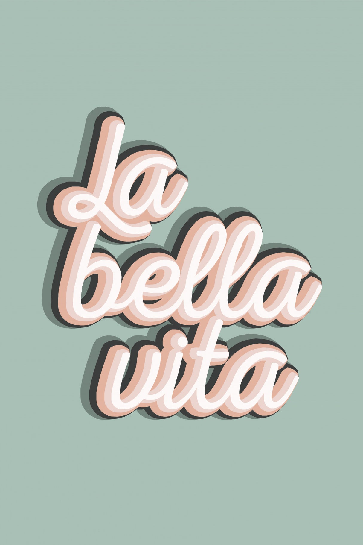 La Bella Vita Poster och Canvastavla
