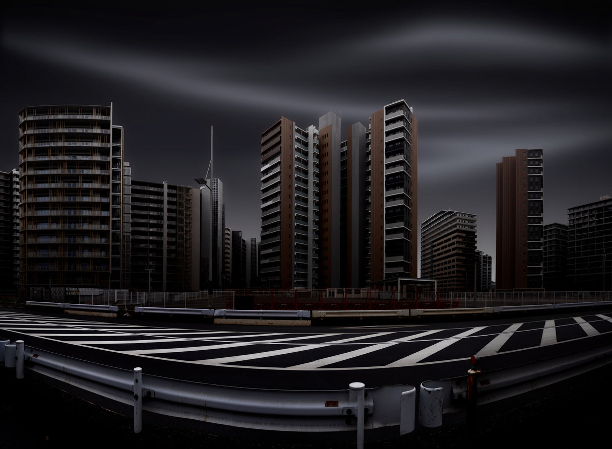 Dystopian Tokyo Olympic Village Poster och Canvastavla
