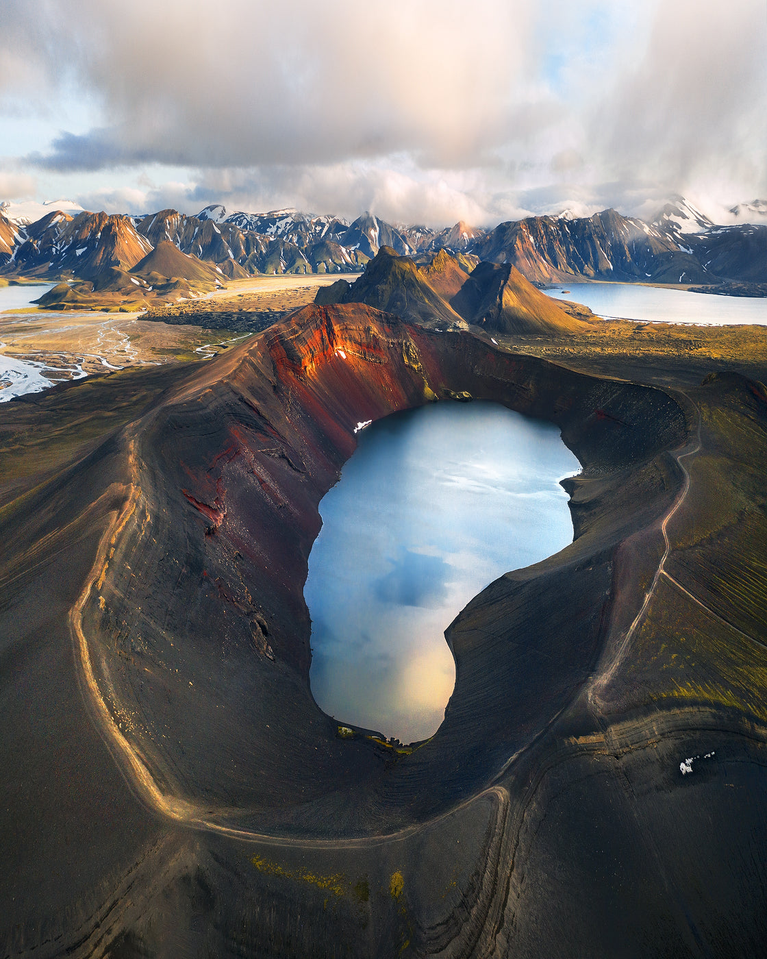 Epic Views above the Highlands in Iceland Poster och Canvastavla