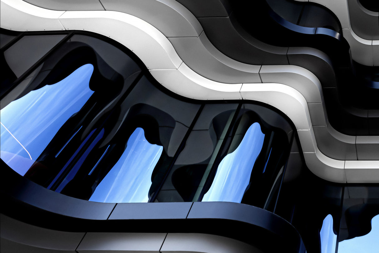 Wavy Windows Poster och Canvastavla