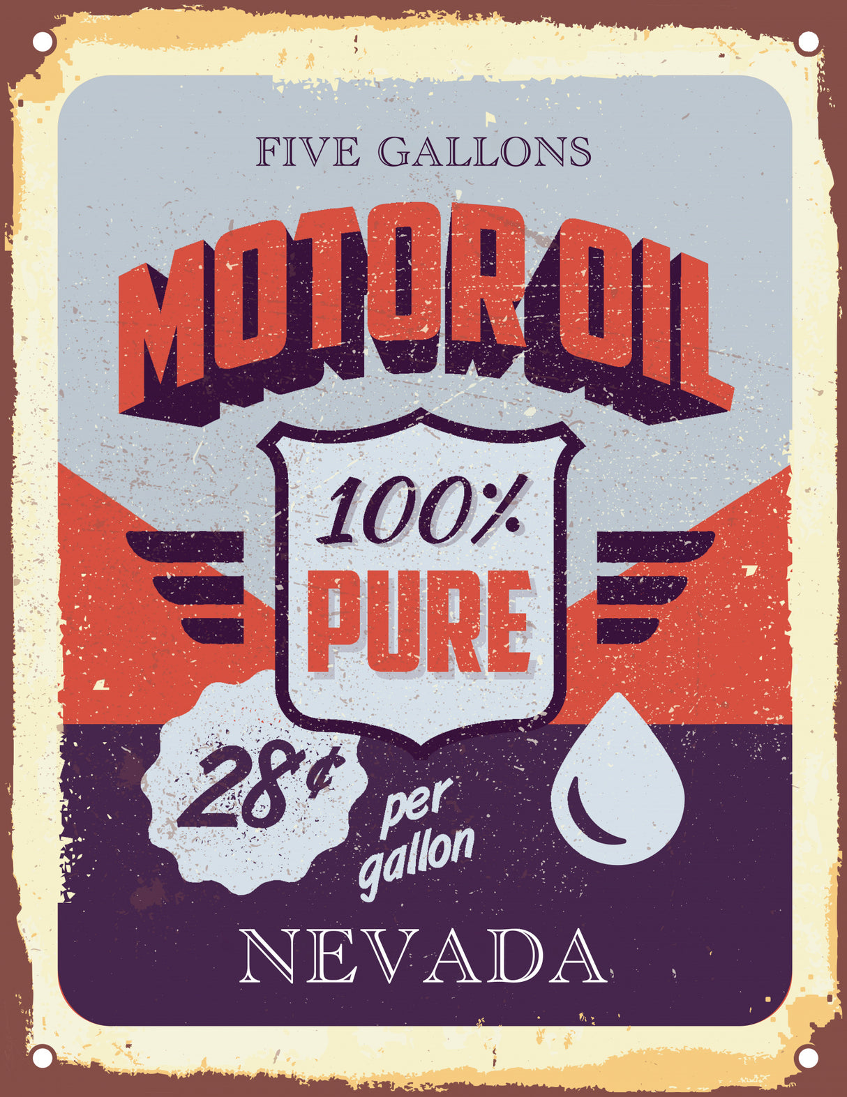 Nevada Oil Poster och Canvastavla
