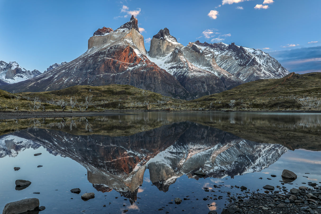 Torres Del Paine Dawn Reflection Poster och Canvastavla