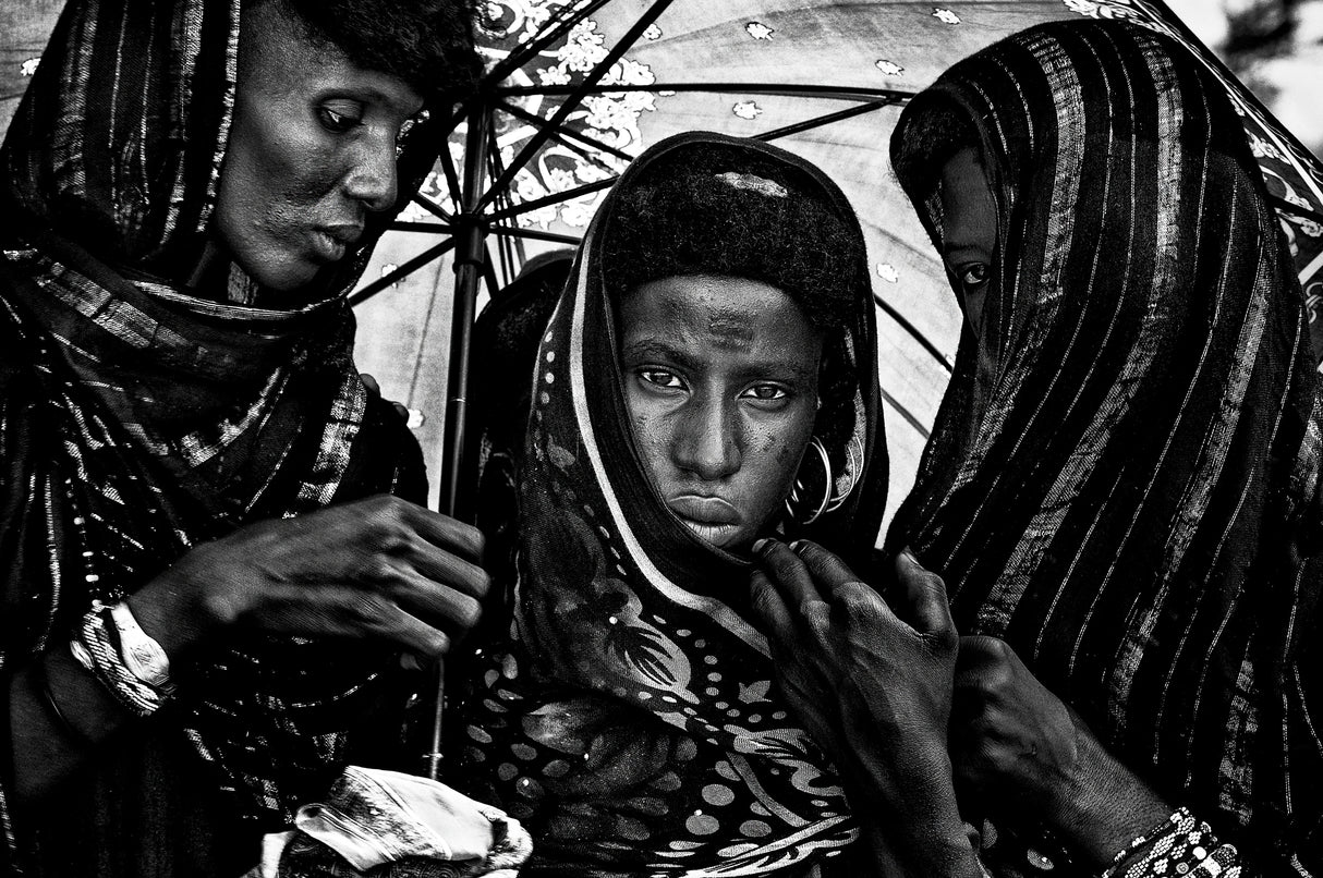 Peul women at the gereworl festival - Niger Poster och Canvastavla