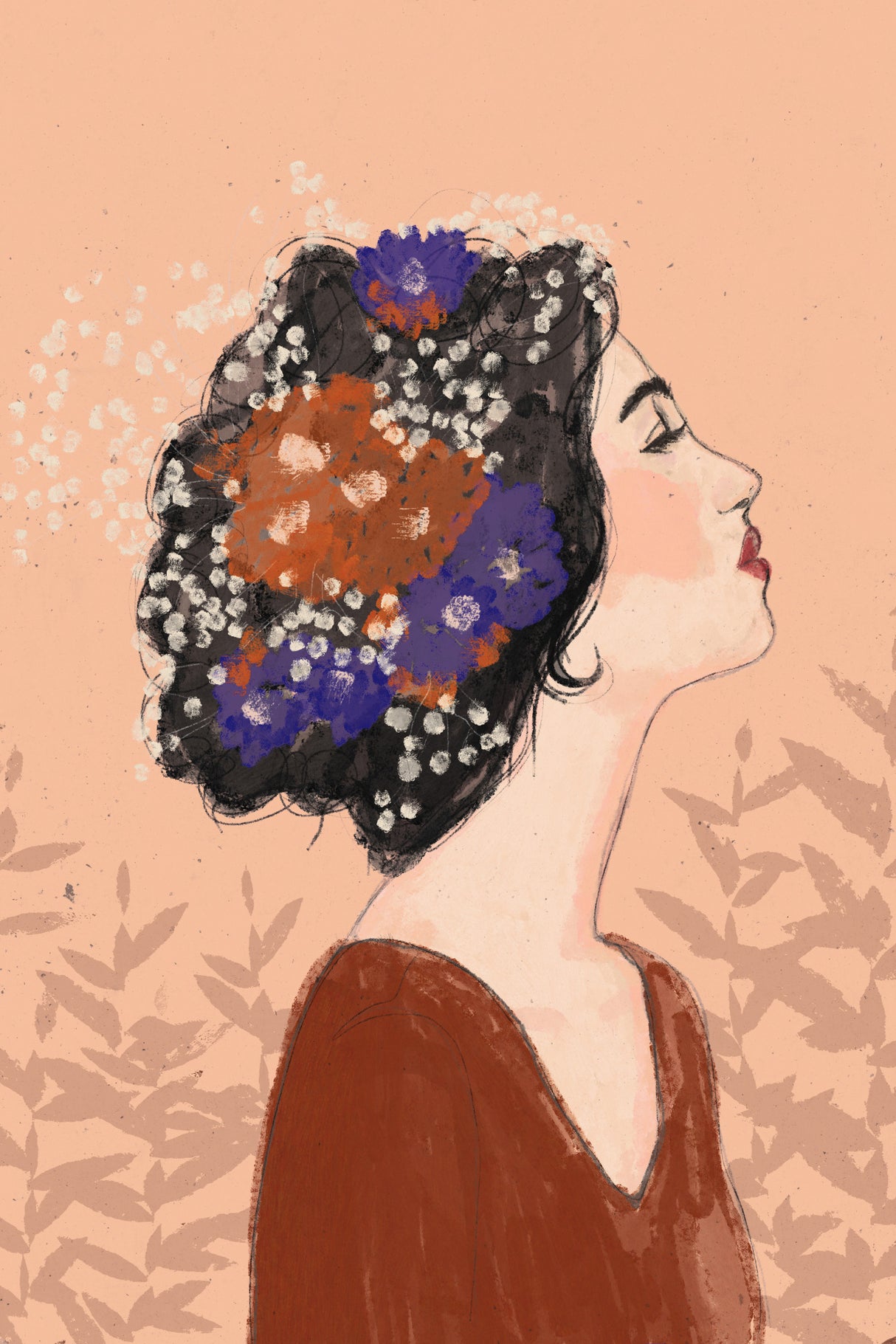 Summer Night (Peach) Poster och Canvastavla