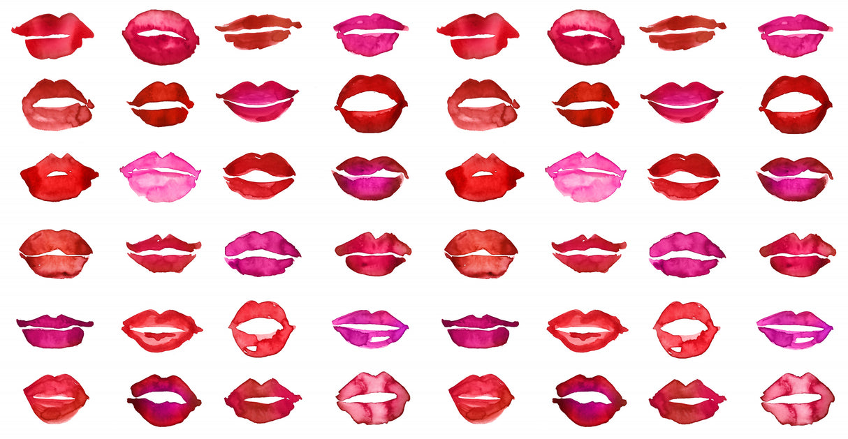 Lipstick kisses Poster och Canvastavla