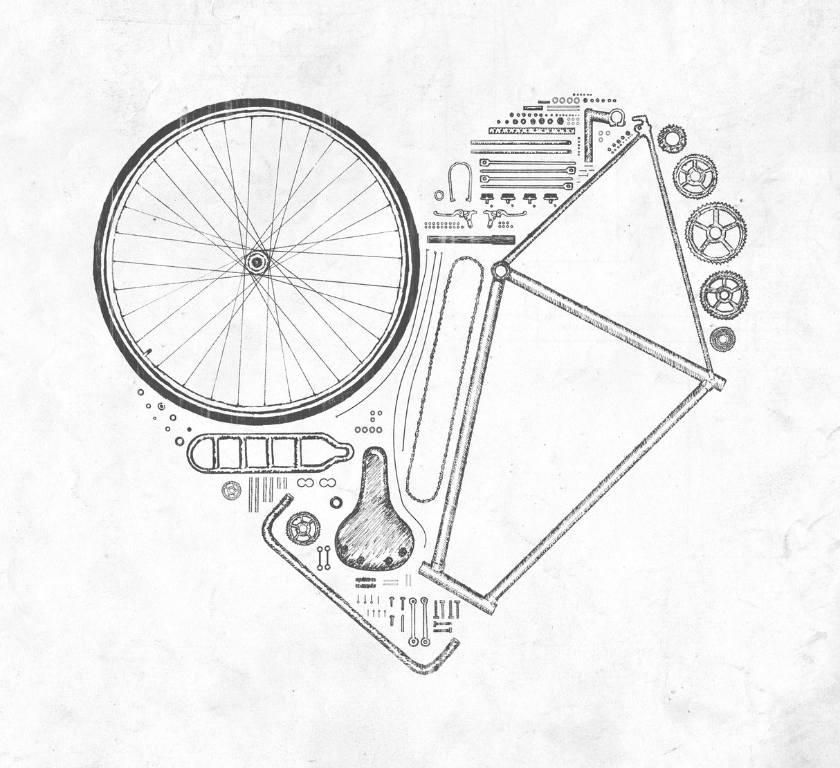 Love Bike Nº1 Poster och Canvastavla