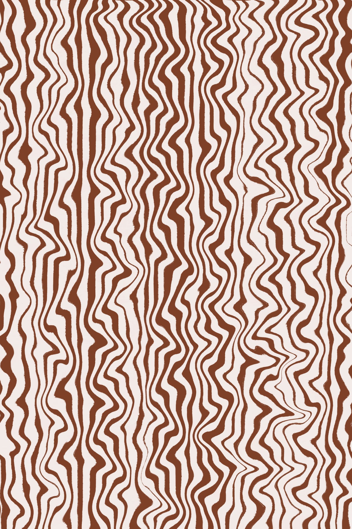 Liquid Beige Stripes Pattern Poster och Canvastavla