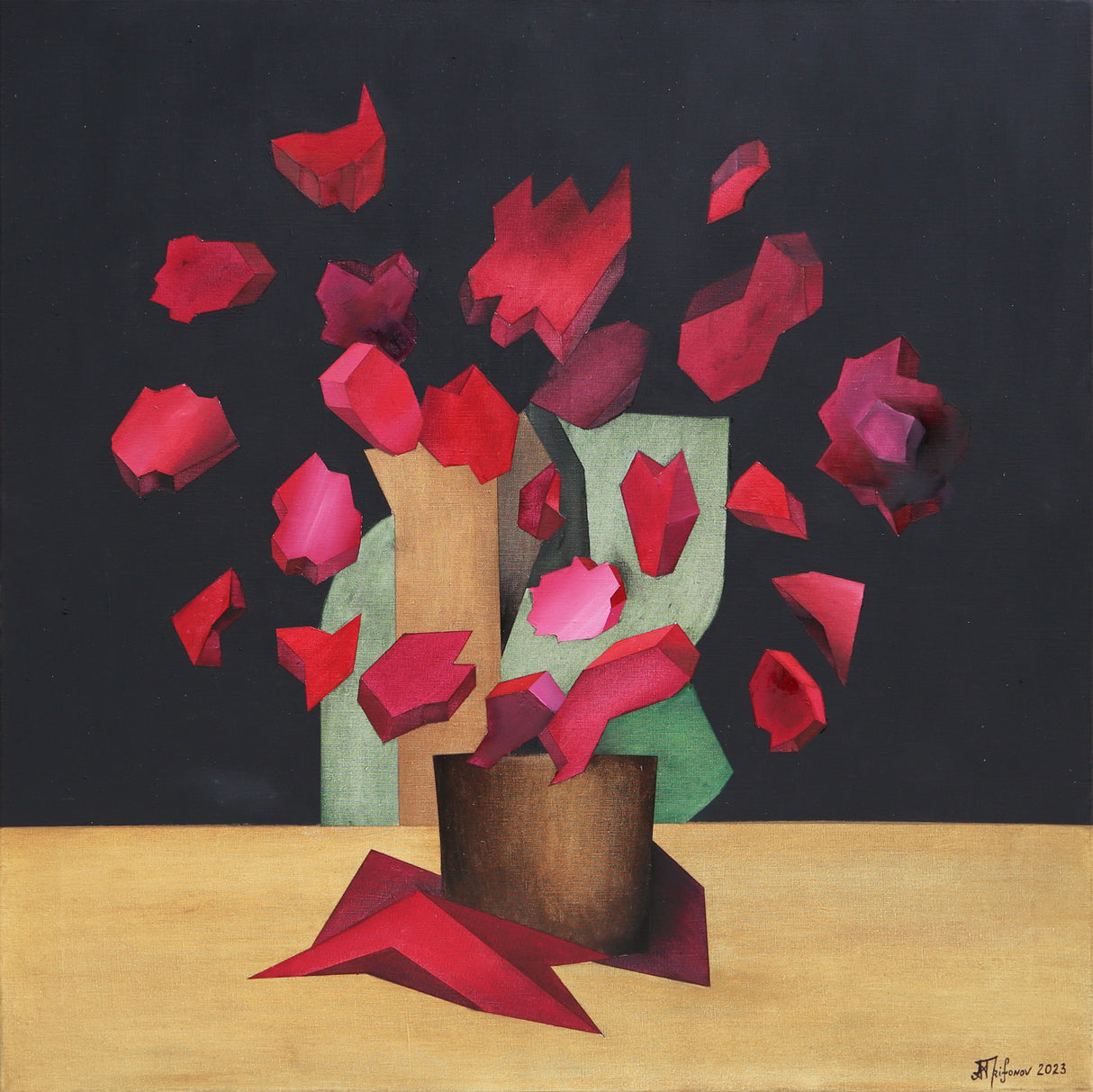 Bouquet still life square Poster och Canvastavla