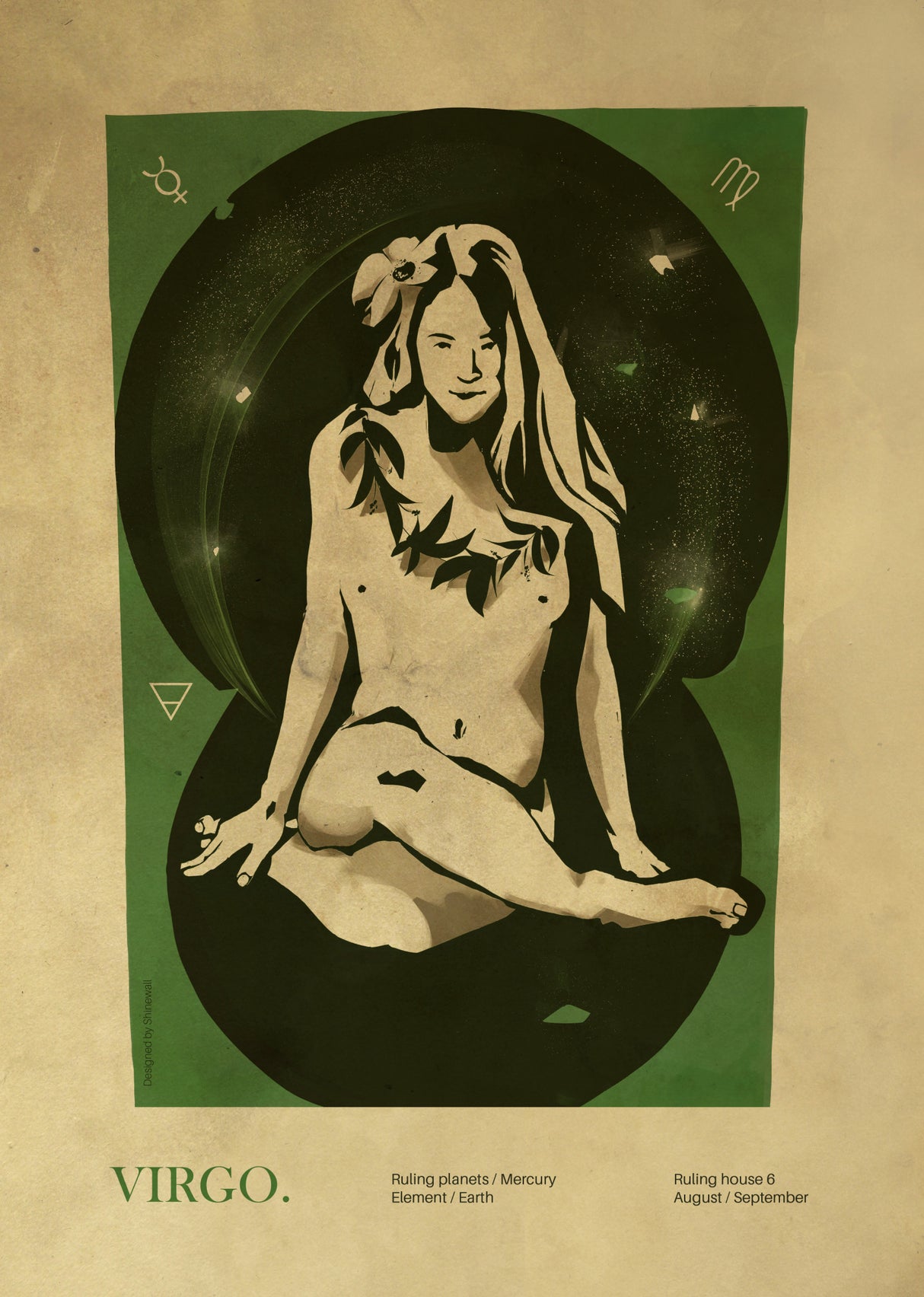 Virgo print Poster och Canvastavla