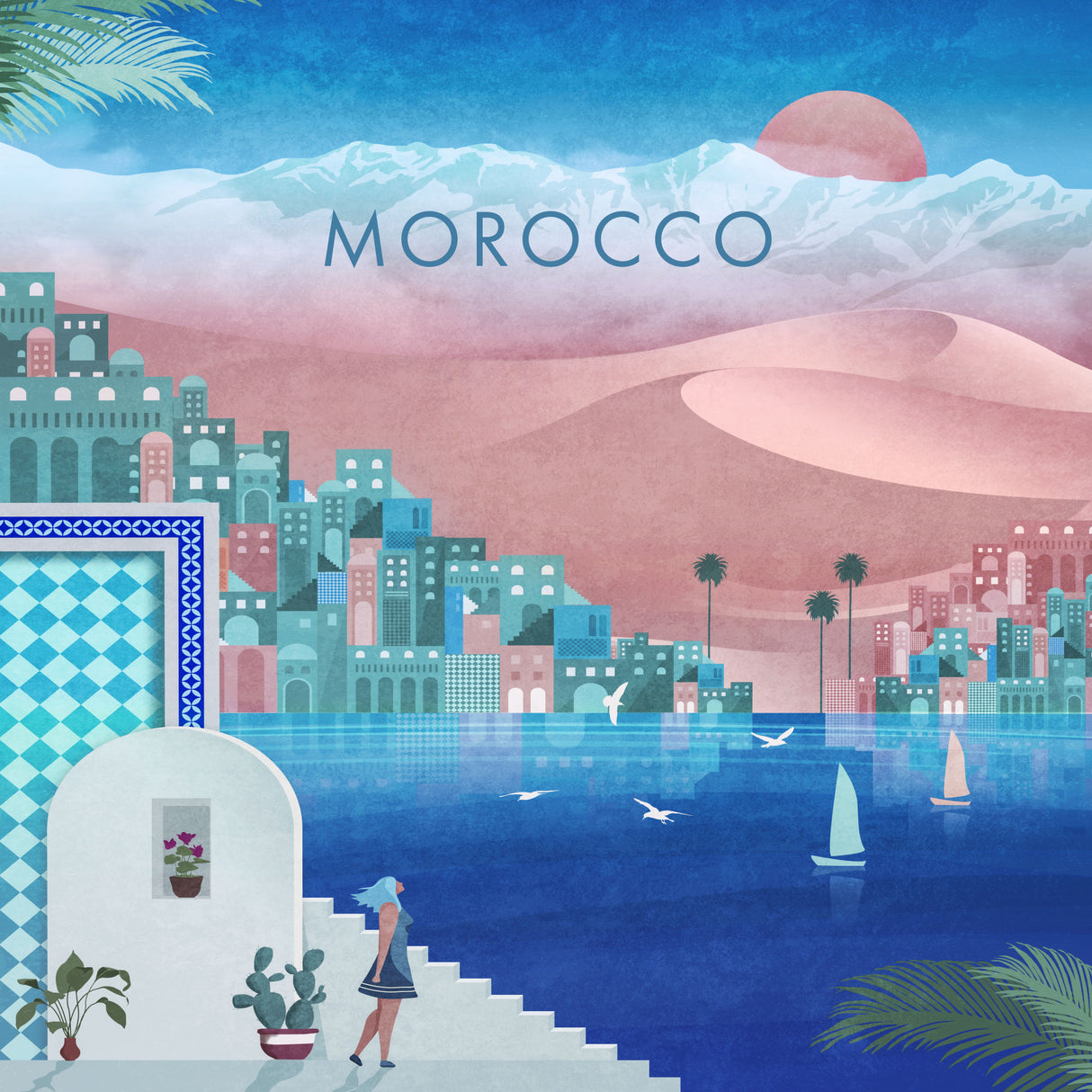 Morocco Square.png Poster och Canvastavla
