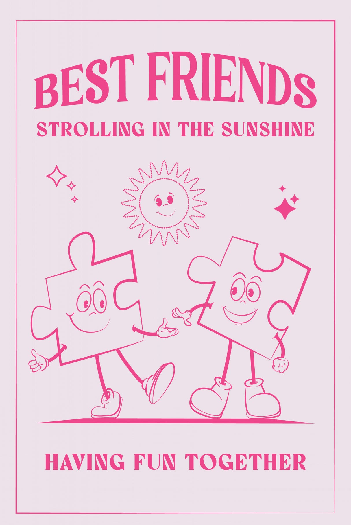 Best Friends Poster och Canvastavla