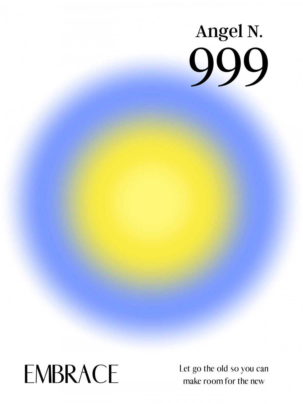 Angel Number 999 Poster och Canvastavla