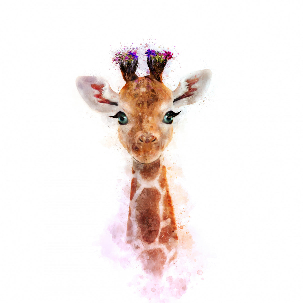 Baby Giraffe Poster och Canvastavla