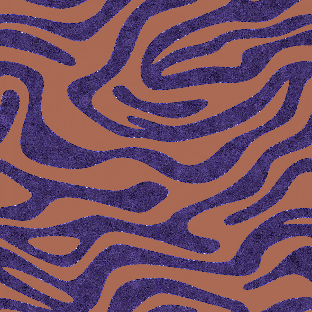Purple Salmon Pattern 2 Stroke Poster och Canvastavla