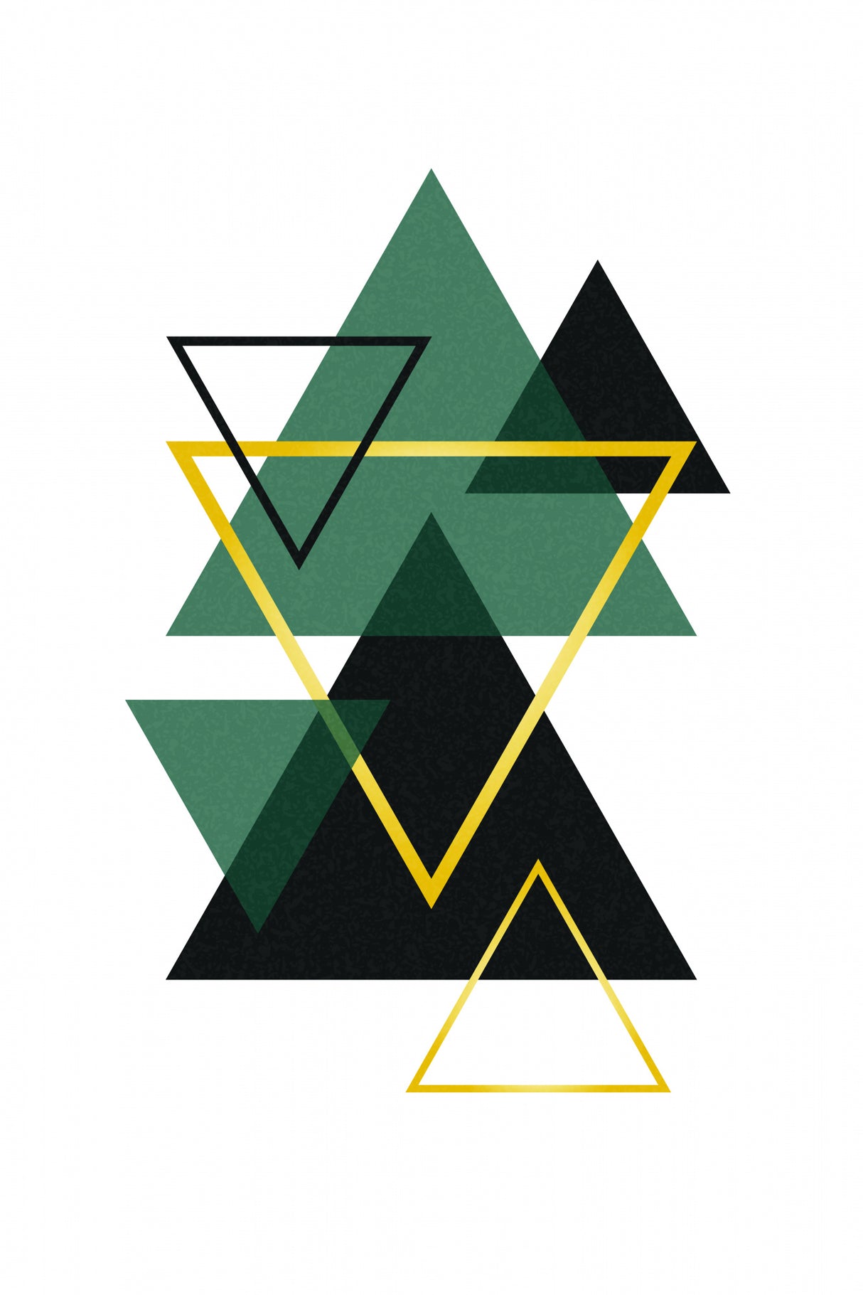 Minimal Triangle Collection #2 Poster och Canvastavla