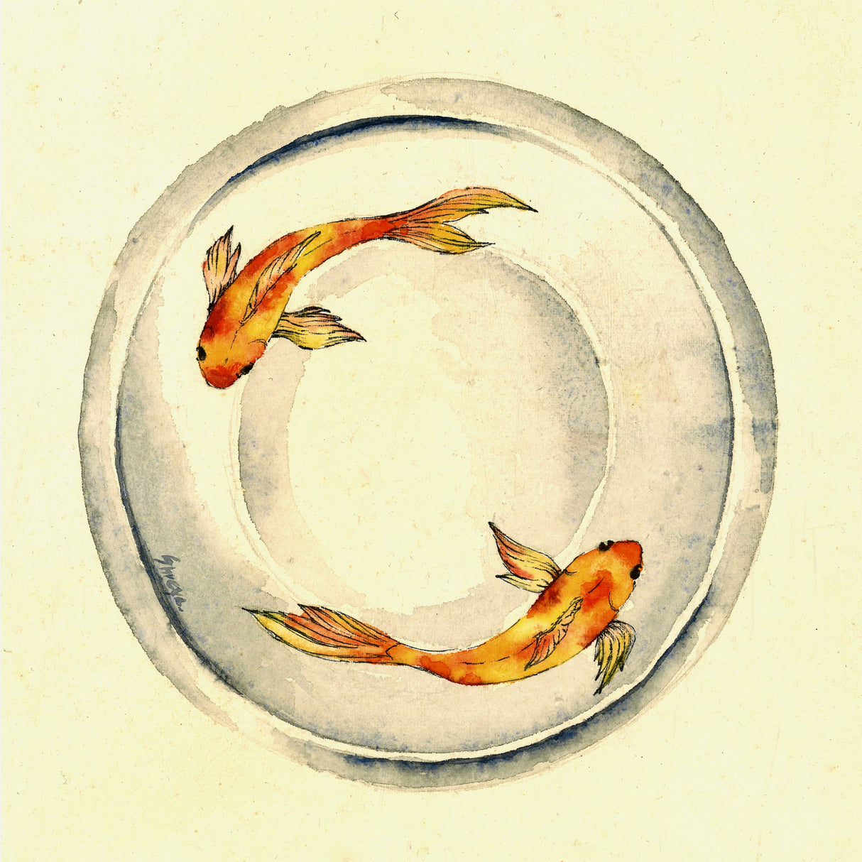 Round and Round Poster och Canvastavla
