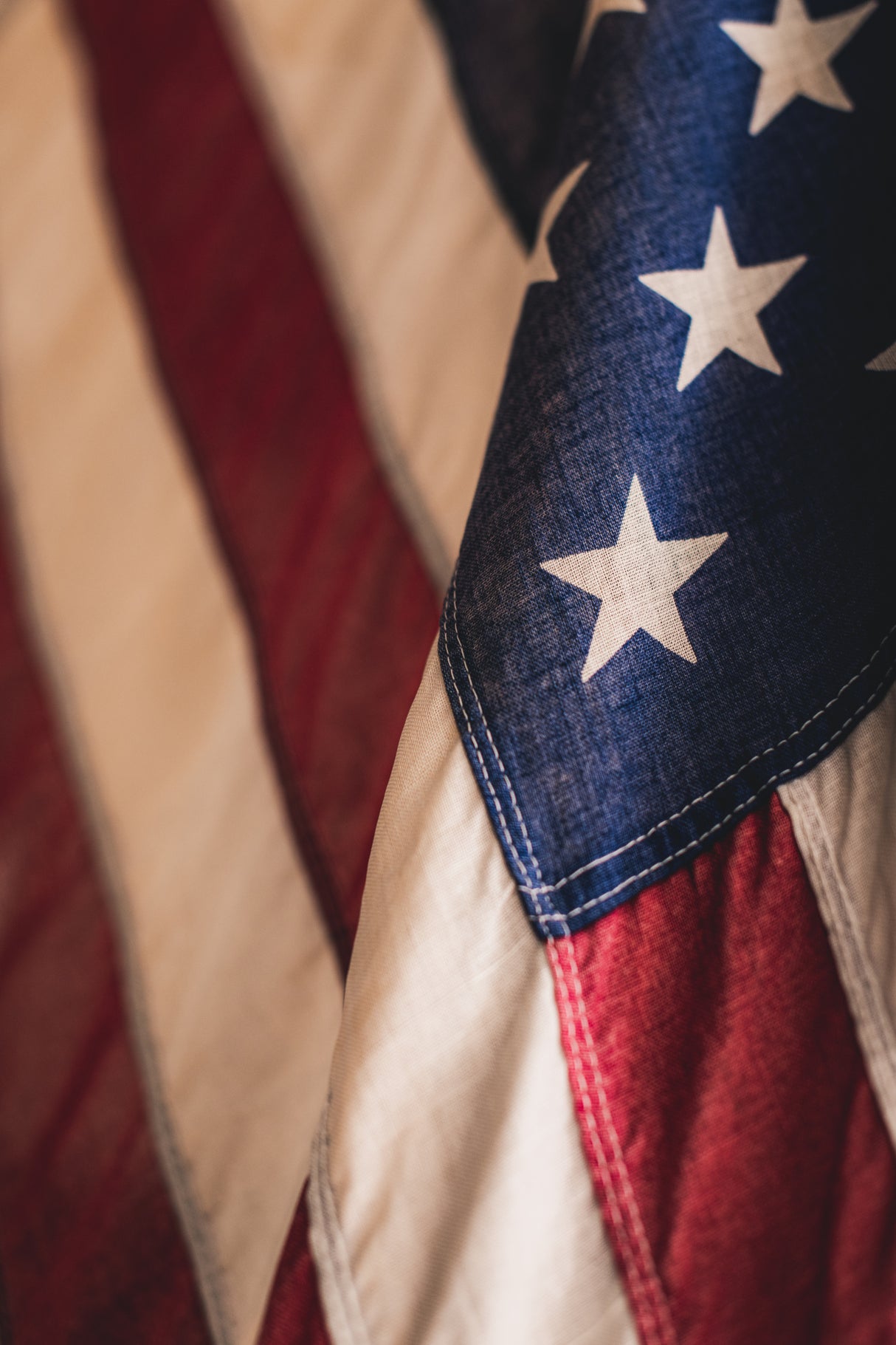 USA Flag Poster och Canvastavla