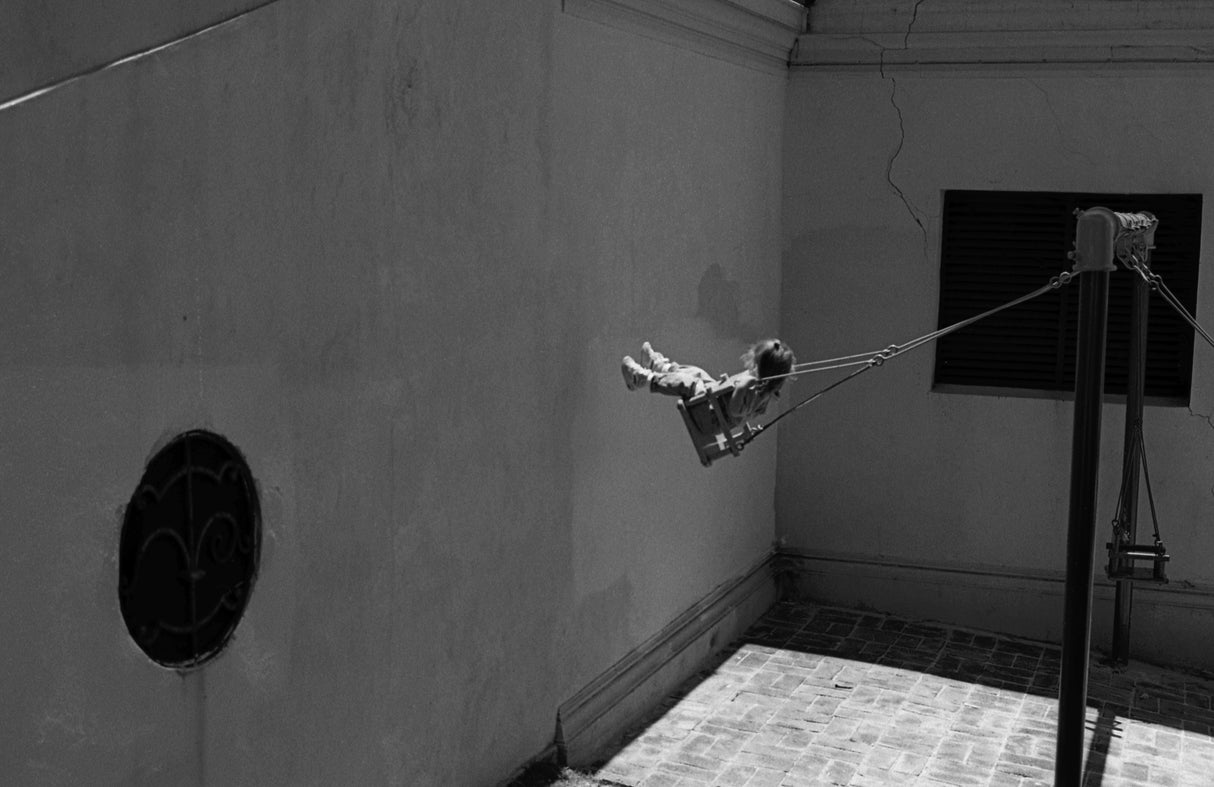 Swing against the wall (from the series "Childhoods") Poster och Canvastavla