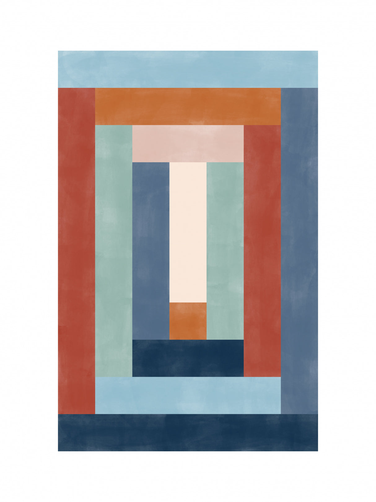 3x4 Aspectratiobluerust56 Poster och Canvastavla