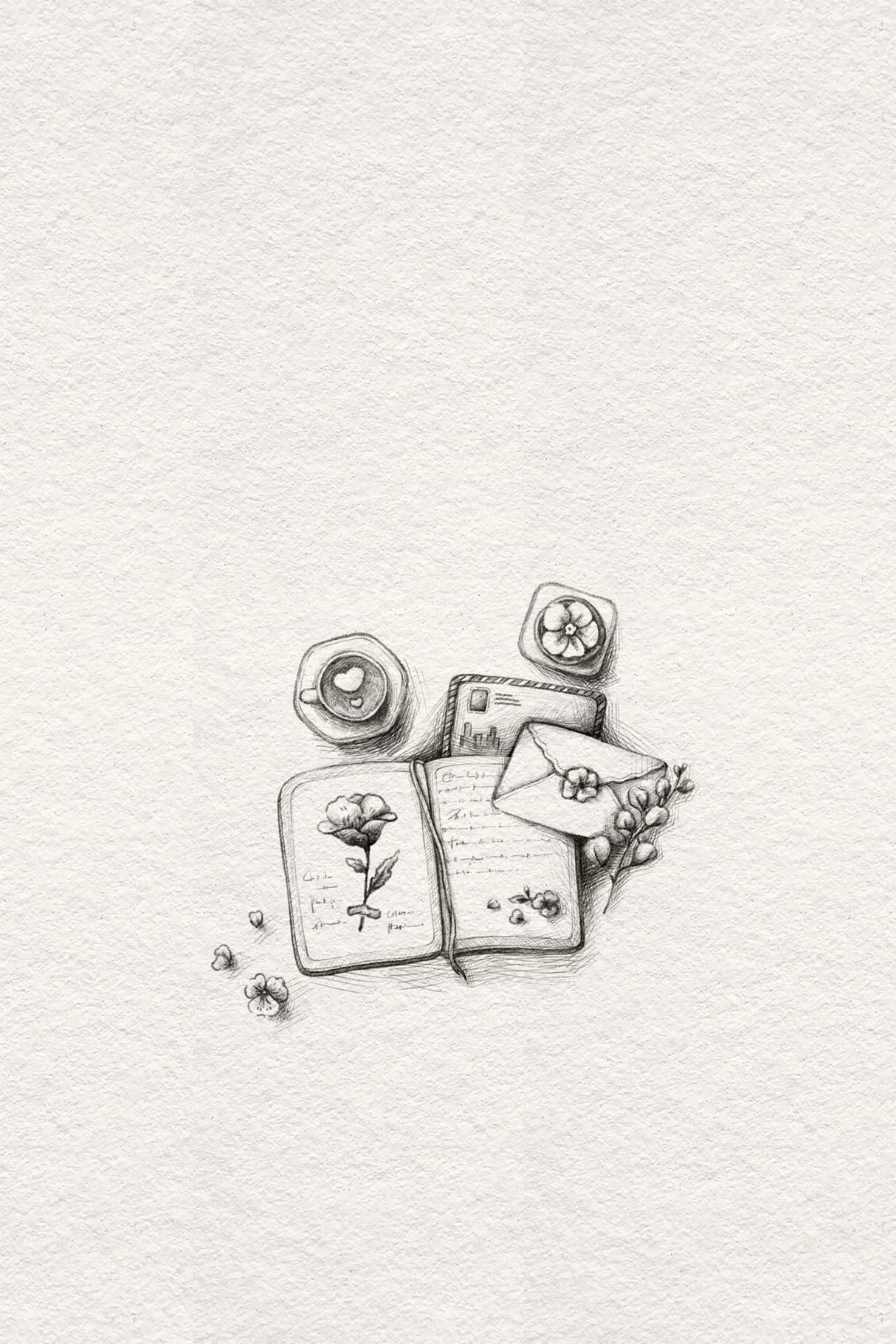 Sketch Notebook Lock Poster och Canvastavla