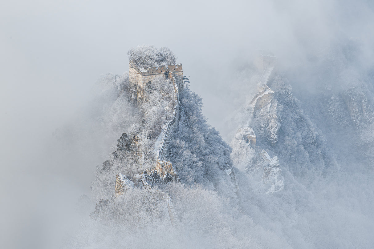 Ice and snow the Great Wall Poster och Canvastavla