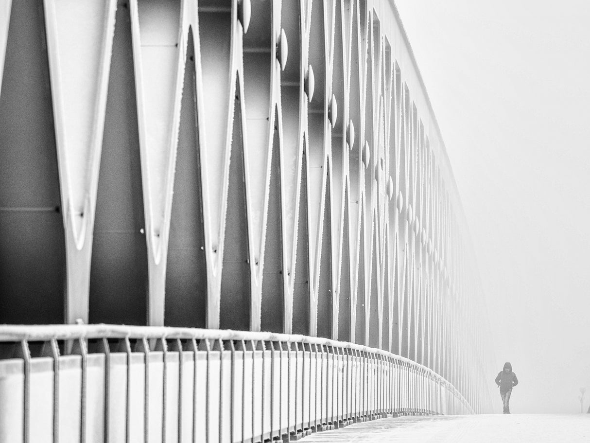 Bridge in fog Poster och Canvastavla