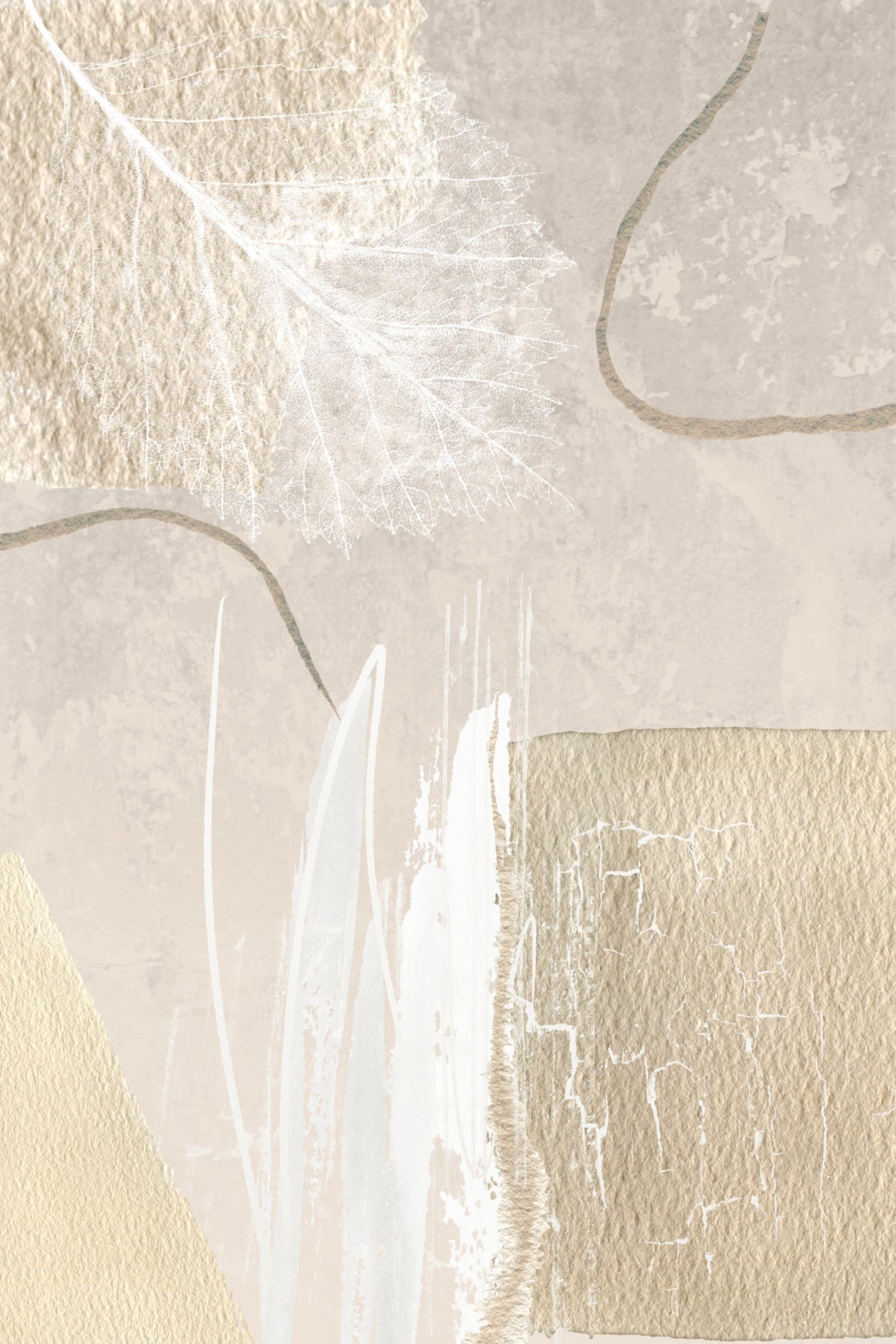 Calm Ivory-2 Poster och Canvastavla