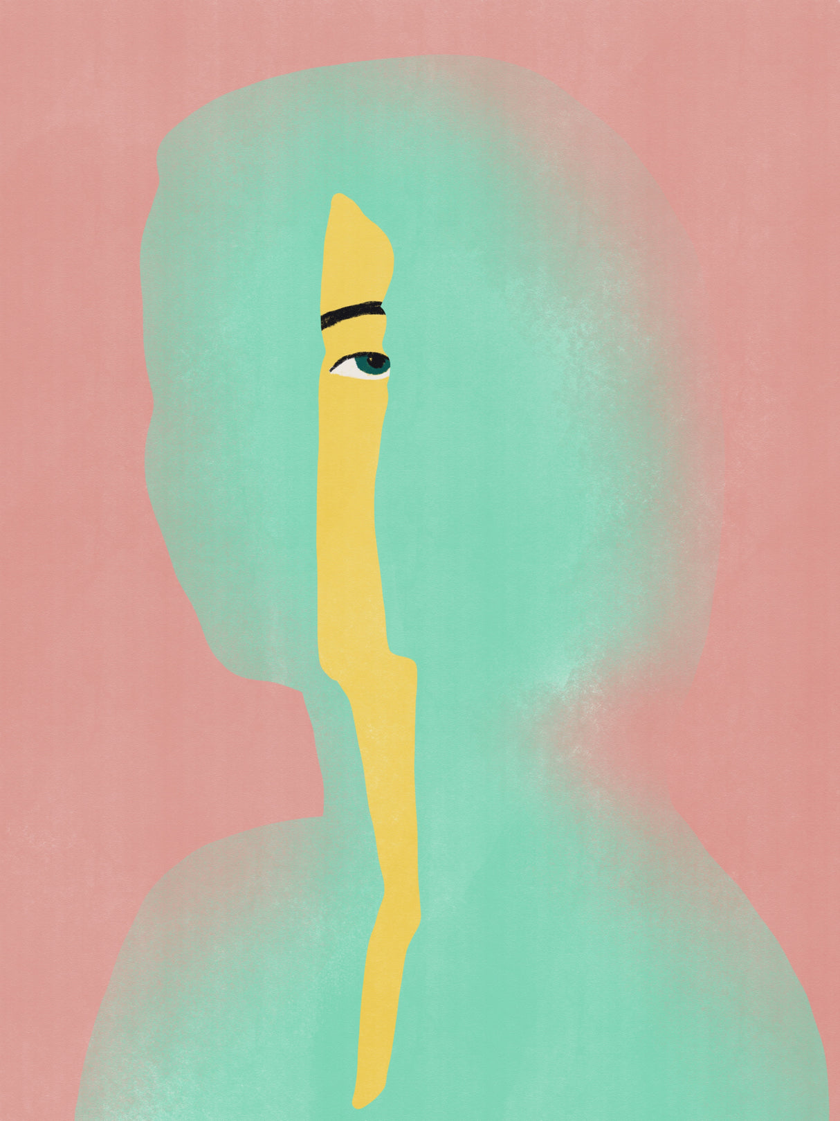 From Within In Yellow Poster och Canvastavla