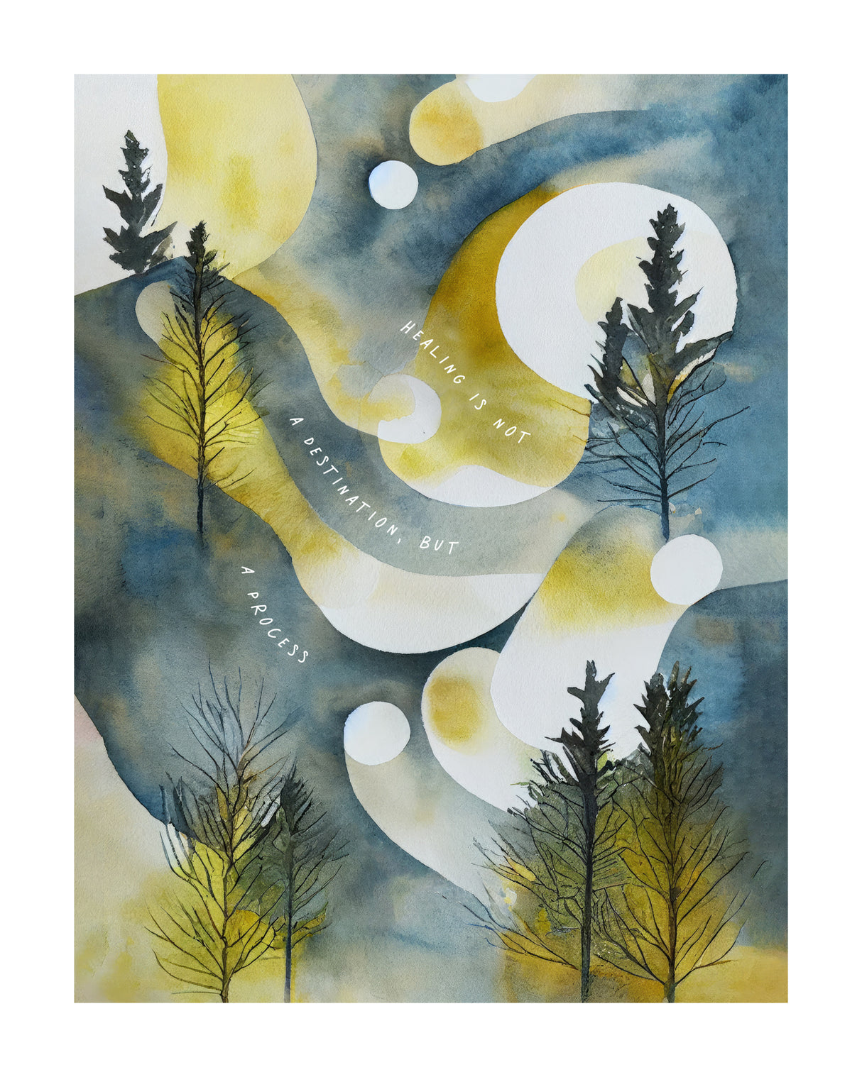 Healing Is A Process Poster och Canvastavla