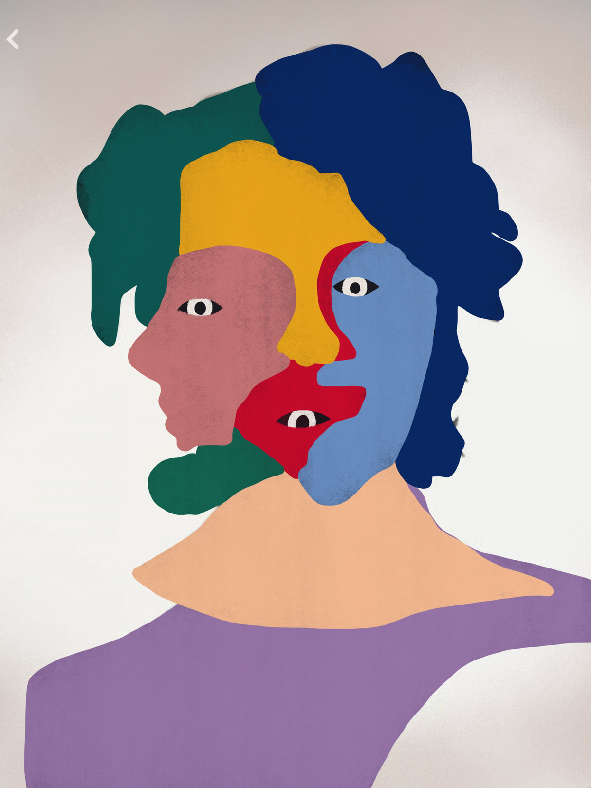 Clown Portrait Poster och Canvastavla