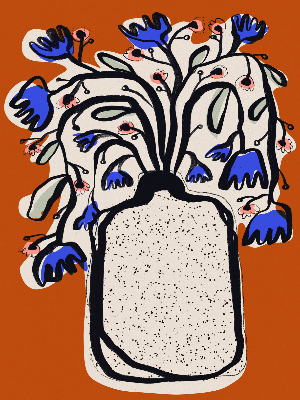 Lovelyflowerbouquet(orange Version) Poster och Canvastavla
