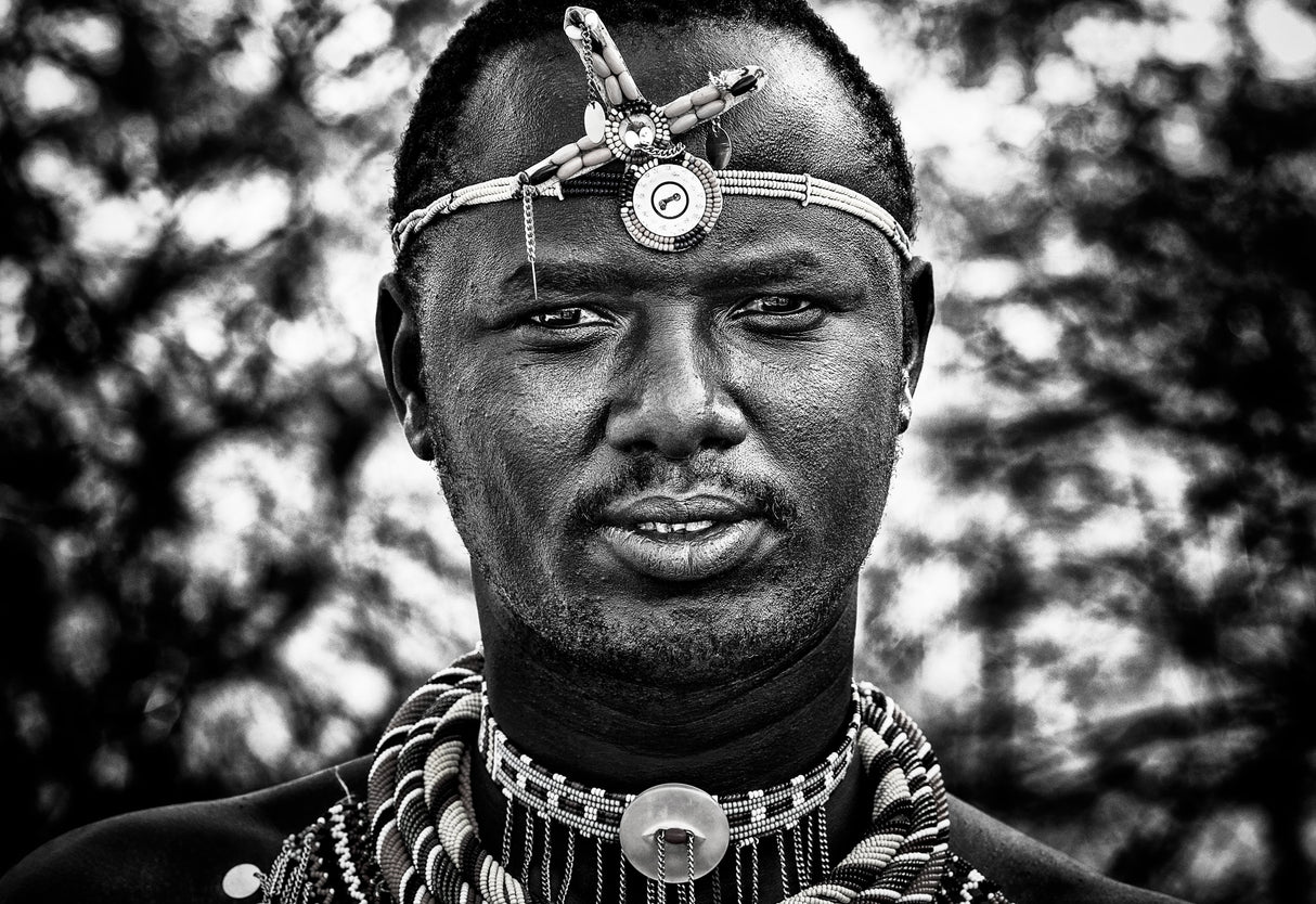 Ilchamus tribe man - Kenya Poster och Canvastavla