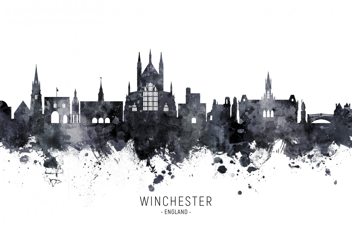 Winchester England Skyline Poster och Canvastavla