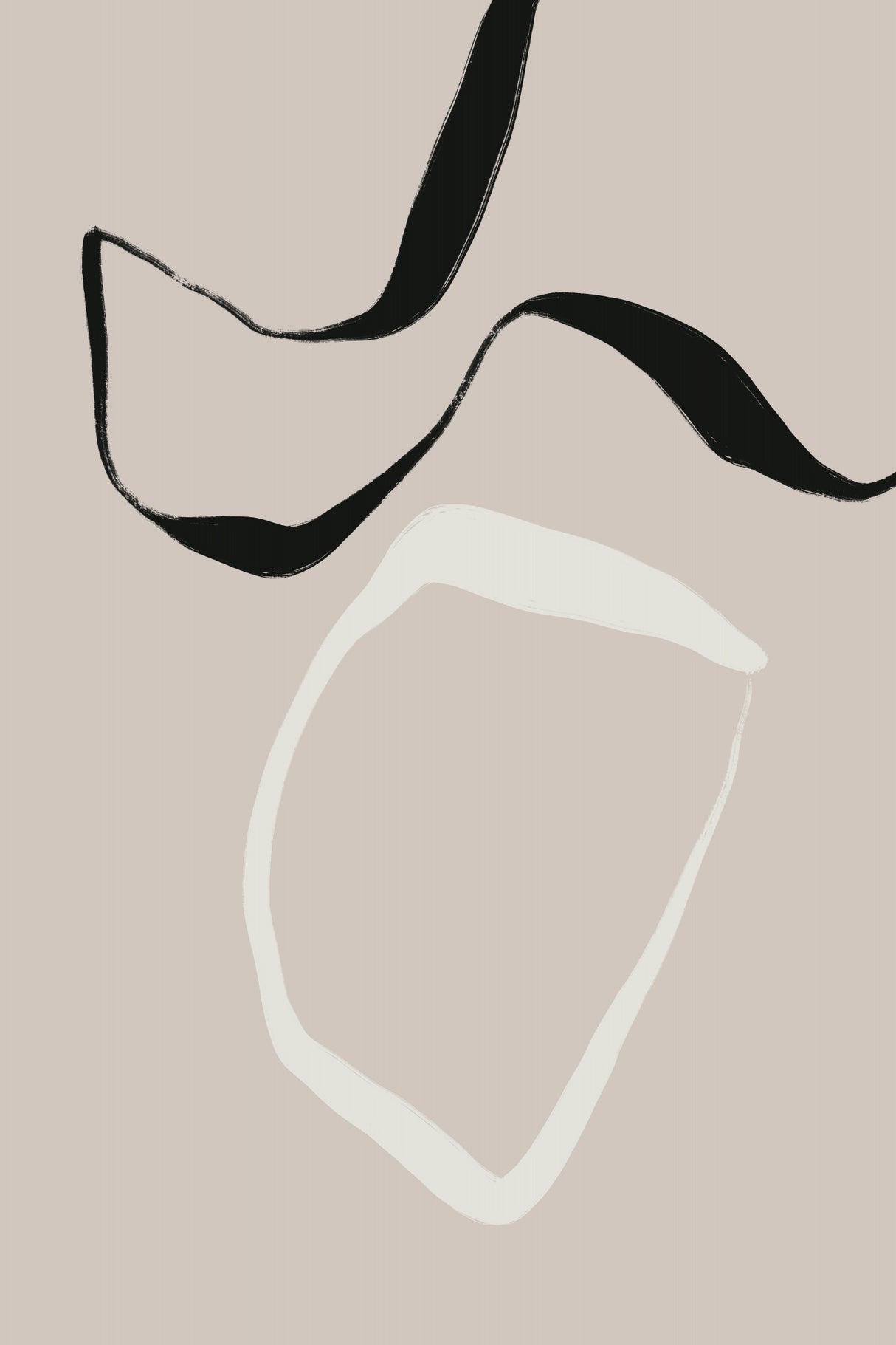 Simply here Poster och Canvastavla