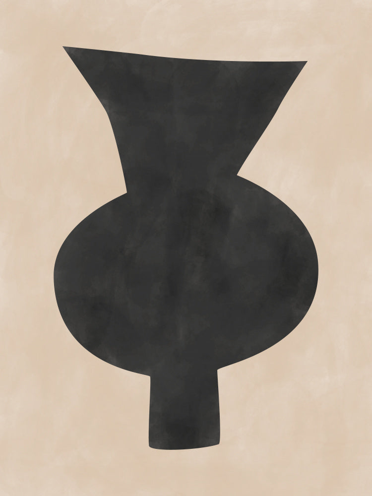 Black Vase Artwork Vas och keramikposter