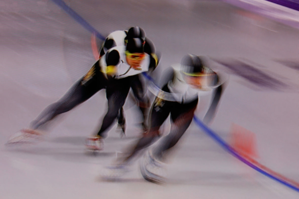 Speed Skating Poster och Canvastavla