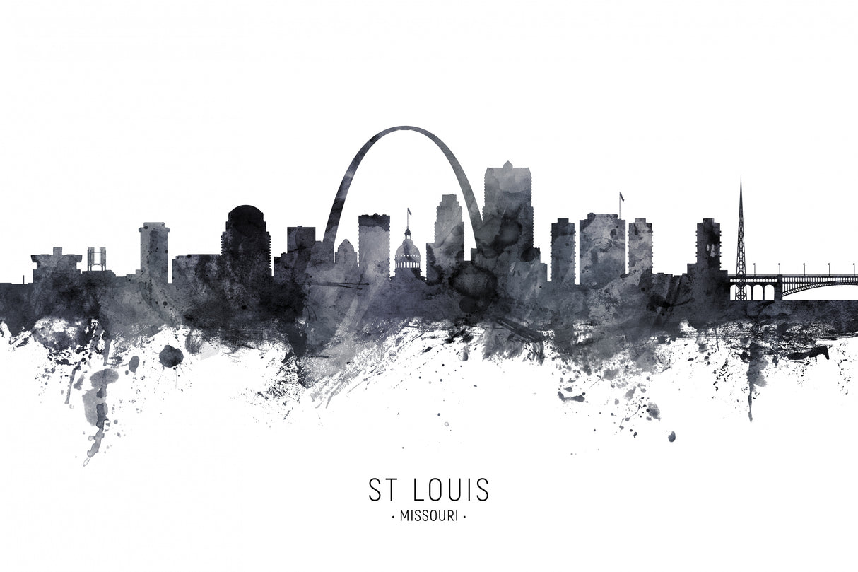 St Louis Missouri Skyline Poster och Canvastavla