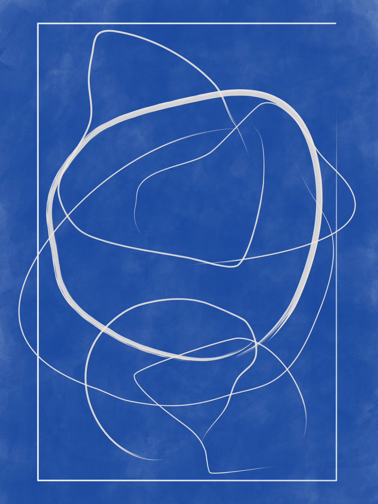 3x4 Aspectratio Indigo1 Poster och Canvastavla