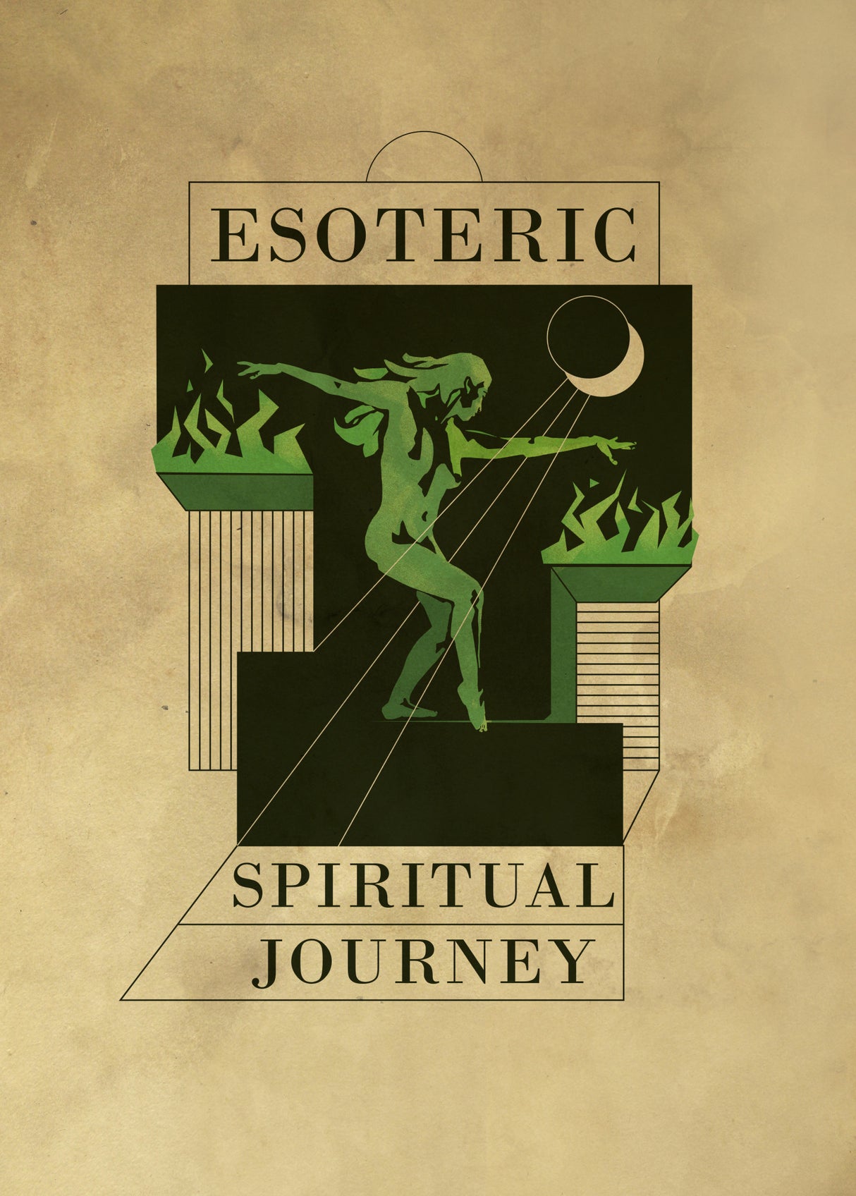 Esoteric dance print Poster och Canvastavla