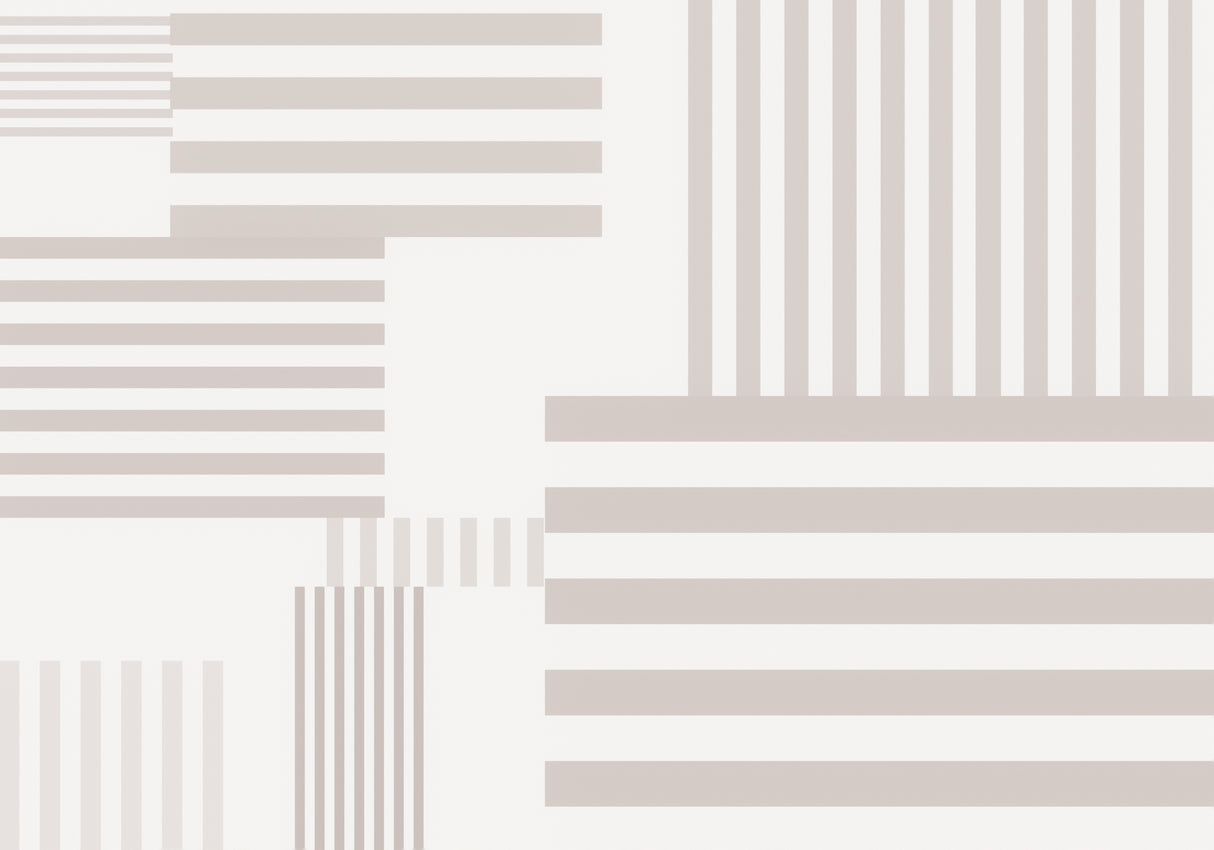 Pattern Stripes Warm Poster och Canvastavla