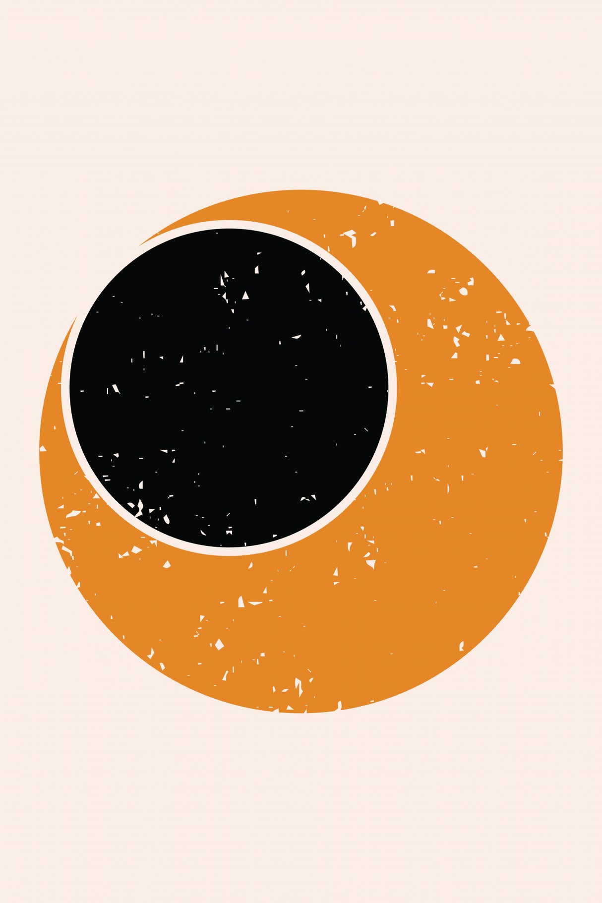 Abstract Contemporary Sun Poster och Canvastavla