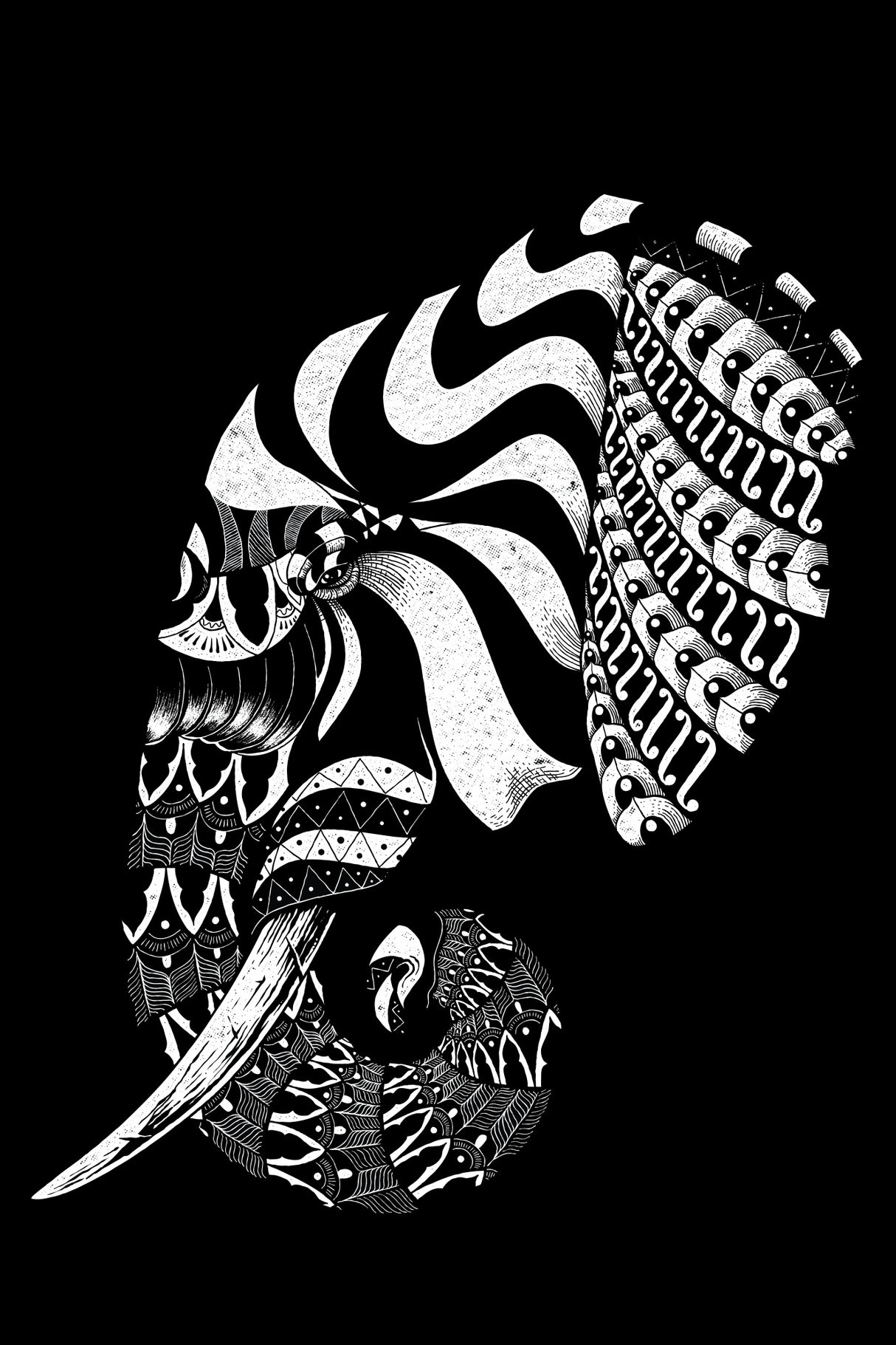 Ornate Elephant Ii Poster och Canvastavla