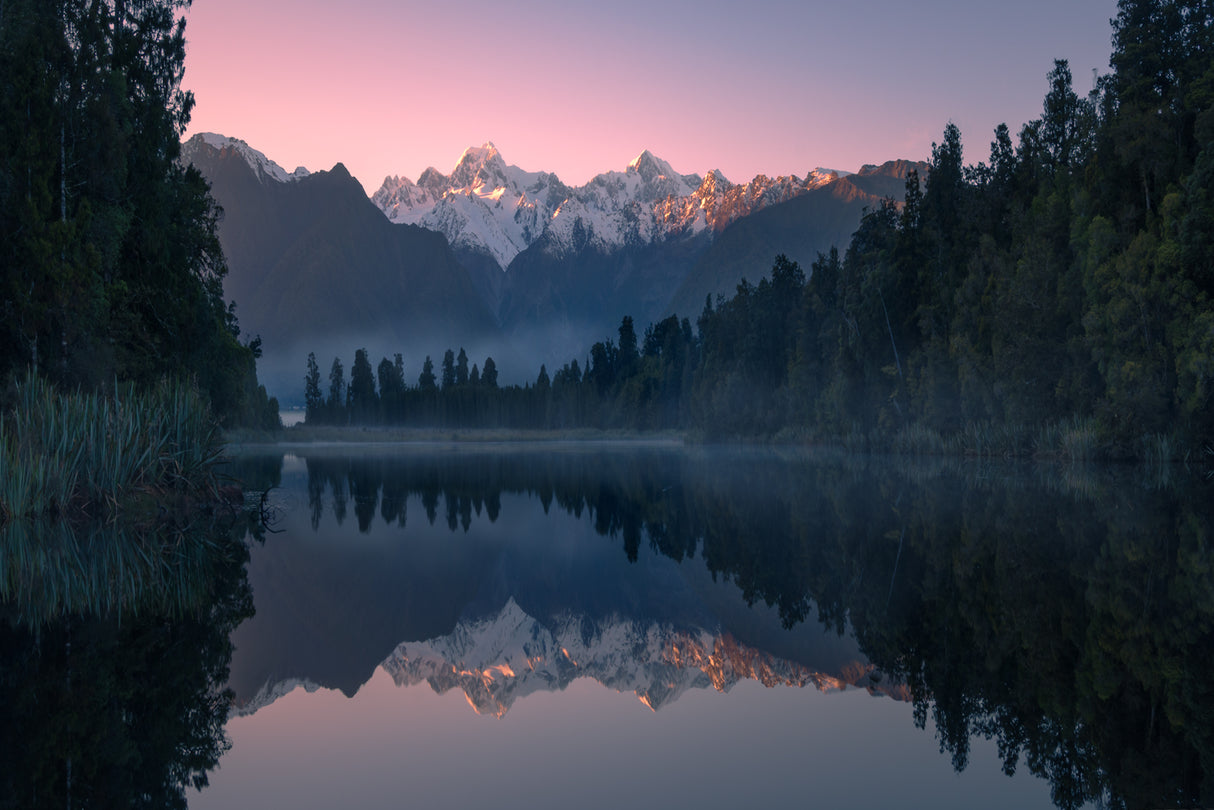 Lake Matheson Poster och Canvastavla