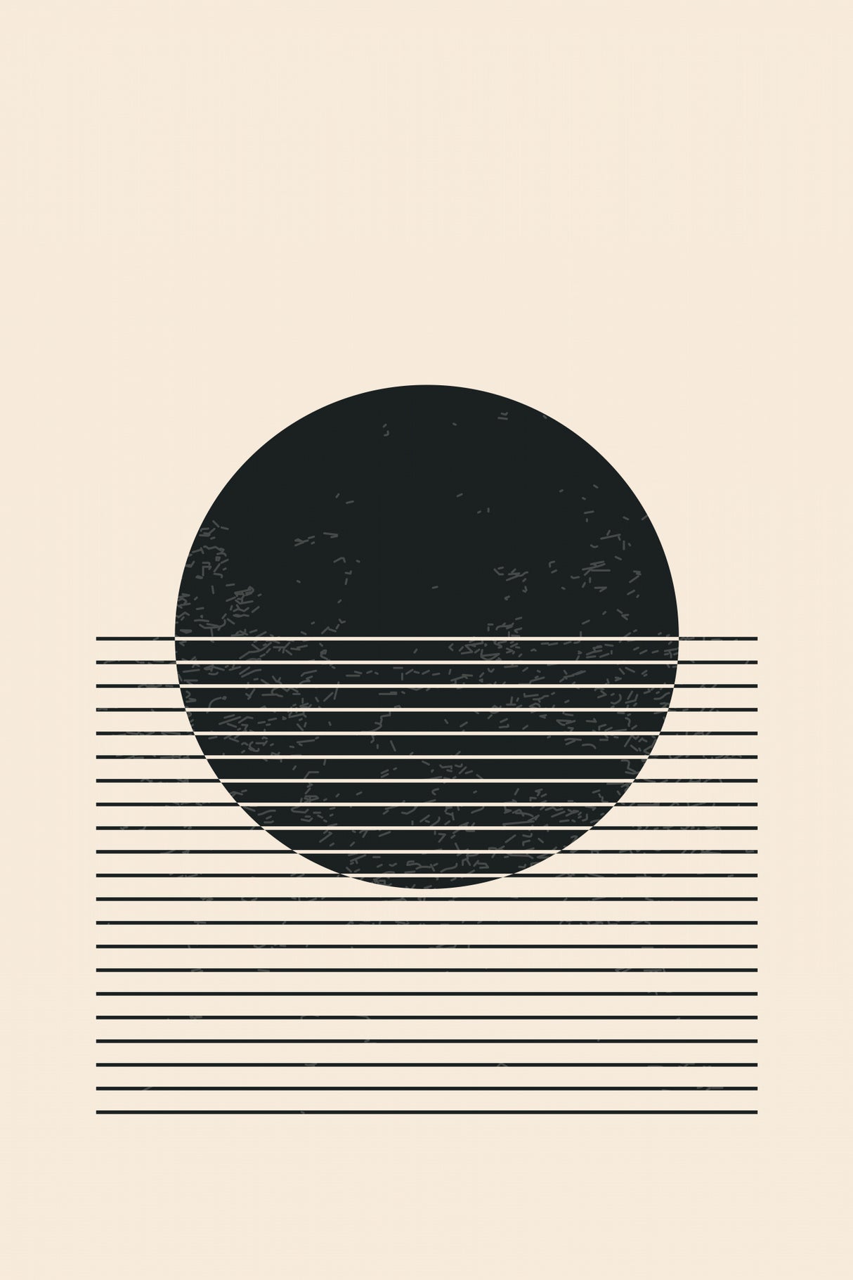 Black and White Line Series #1 Poster och Canvastavla